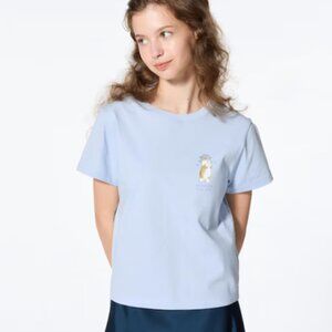 Mofusand Cat Baby Blue Cotton T-Shirt Women Sizes XS, S, M, L, XL NWT